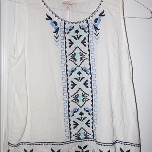 Juniors Embroidered Tank